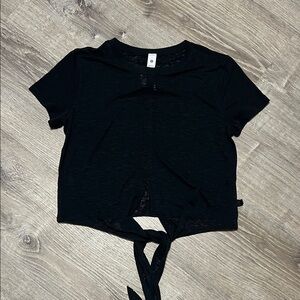 Lululemon Athletica Black Crop Top